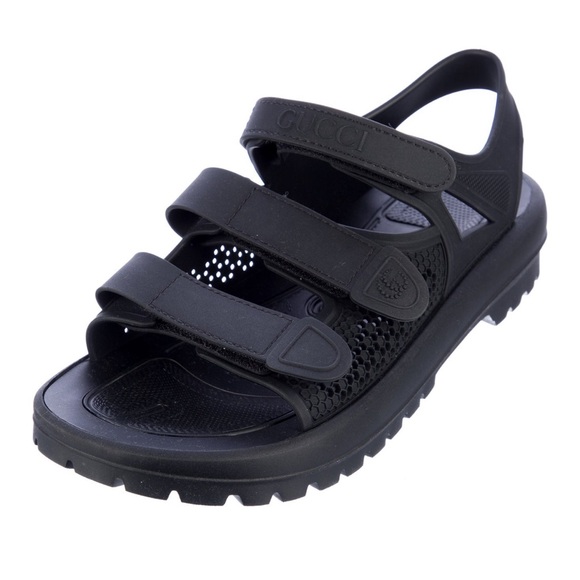 Gucci Black Sporty Sandals with Adjustable Straps - Picture 2 of 5